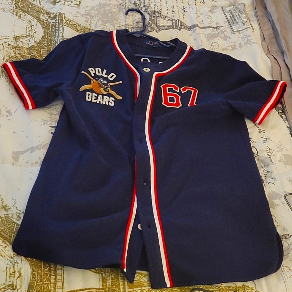 Ralph Lauren polo varsity jersey for boys size 10/12